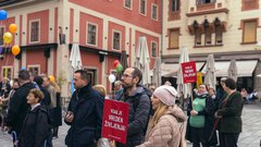 protest splav Maribor