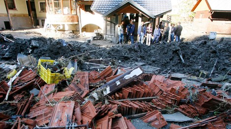 poplave neurje nevihta Železniki Zali Log