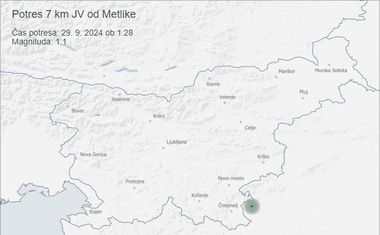 Ste čutili? Danes je Slovenijo že trikrat streslo