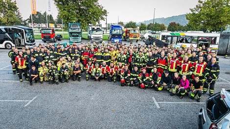 V Ljubljani akcija več kot 700 gasilcev