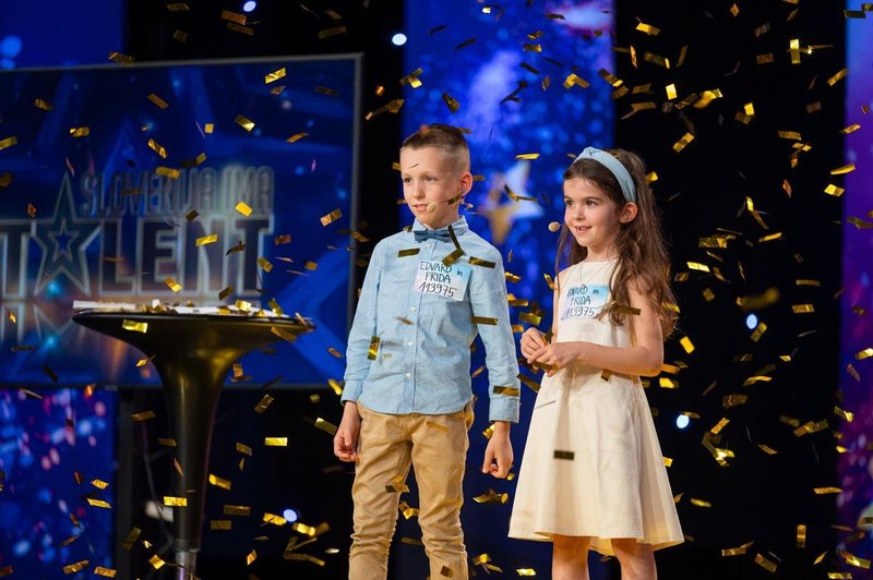 Zmagovalca šova Slovenija ima talent sta Edvard in Frida! (foto: POP TV)