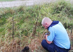 Ob močnem dežju je policiste v Dragonji presenetil nenavaden obisk (FOTO)