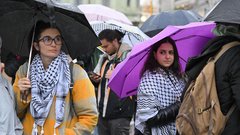 shod protest Palestina Izrael vojna Ljubljana