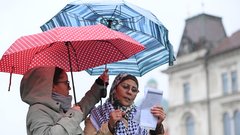 shod protest Palestina Izrael vojna Ljubljana