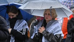 shod protest Palestina Izrael vojna Ljubljana