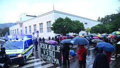 shod protest Palestina Izrael vojna Ljubljana