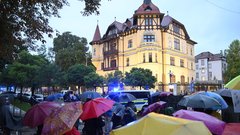 shod protest Palestina Izrael vojna Ljubljana