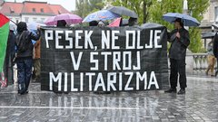 shod protest Palestina Izrael vojna Ljubljana