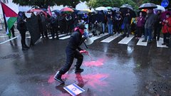 shod protest Palestina Izrael vojna Ljubljana