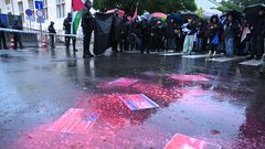 shod protest Palestina Izrael vojna Ljubljana