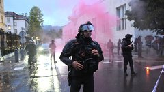 shod protest Palestina Izrael vojna Ljubljana, policija