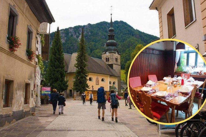 Turistko skrbi, da bi pri nas ostala pred vrati gostilne: "V Sloveniji se tega ne gremo!" (foto: Profimedia/M.P./fotomontaža)