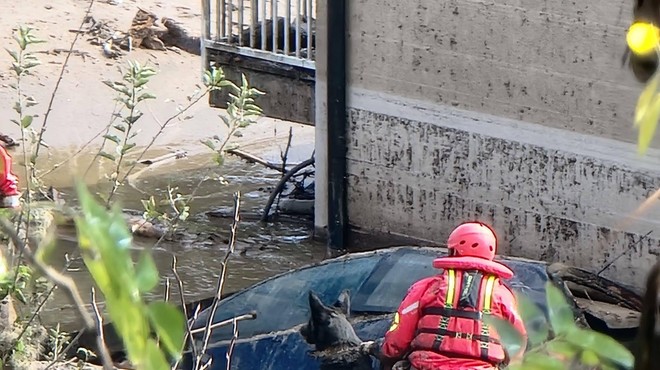 Pasja junakinja, psička Zara, priskočila na pomoč po poplavah v Jablanici (foto: HGSS - Hrvatska gorska služba spašavanja/Facebook)