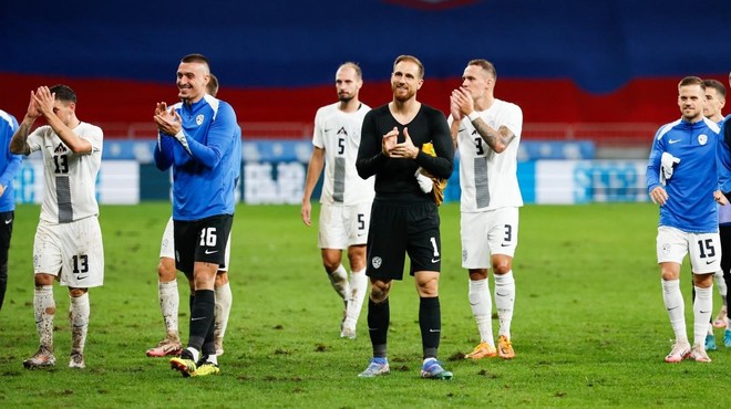 Slovenski nogometaši proti Kazahstanu: "Naš edini cilj je zmaga" (foto: STA)