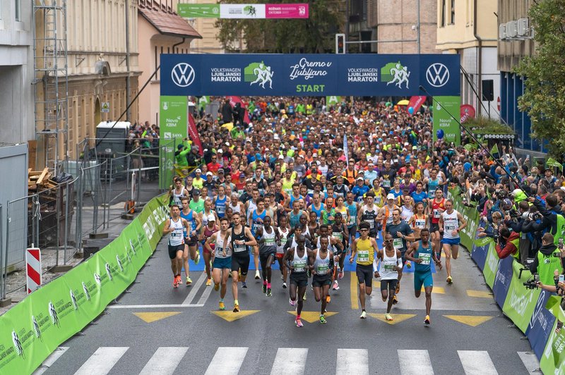 Začenja se 28. Ljubljanski maraton, zaradi gneče so organizatorji letos uvedli veliko novost (foto: Ljubljanski maraton)