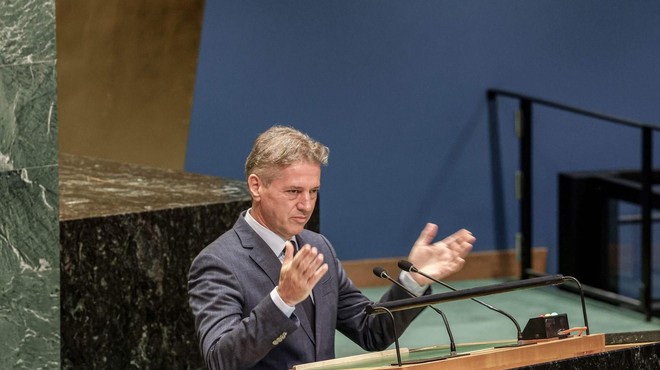 Robert Golob na Vrhu o prihodnosti na 79. Generalni skupščini OZN. (foto: Profimedia)