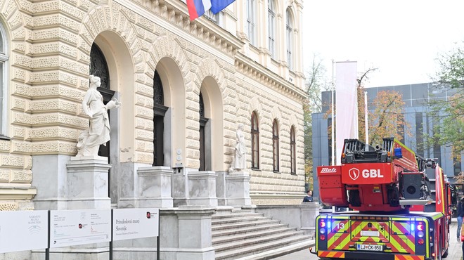 Jutro v Ljubljani so popestrili bučni zvoki siren: gasilci na terenu, kulturni zakladi na varnem (FOTO) (foto: BOBO/Žiga Živulović jr.)