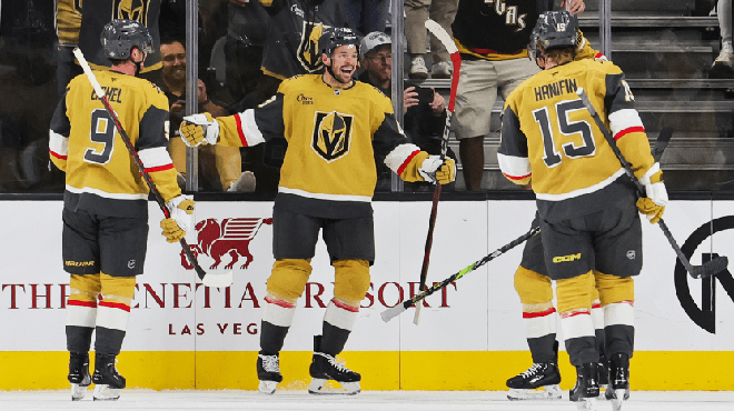 Hokejisti Vegas Golden Knights razbili Kopitarjeve kralje s 6 : 1 (foto: Nhl.com)