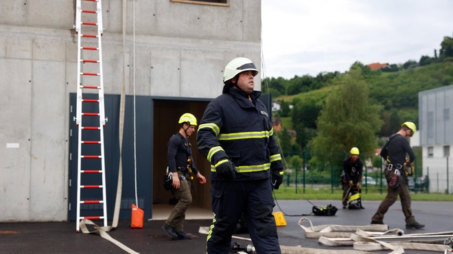 Veselje v Zagorju: gasilci prejeli nov poligon za usposabljanje, investicija vredna milijon evrov! (foto: BOBO)