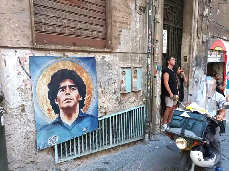 Neapelj Italija Maradona