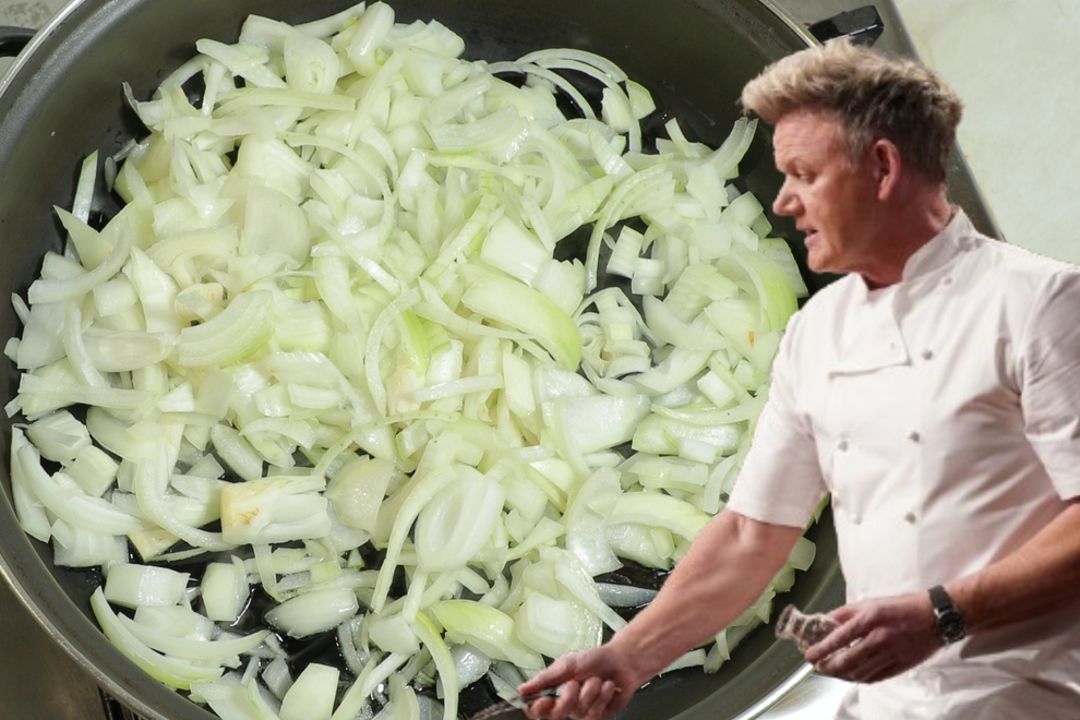 Gordon Ramsay čebula kuhanje dušenje