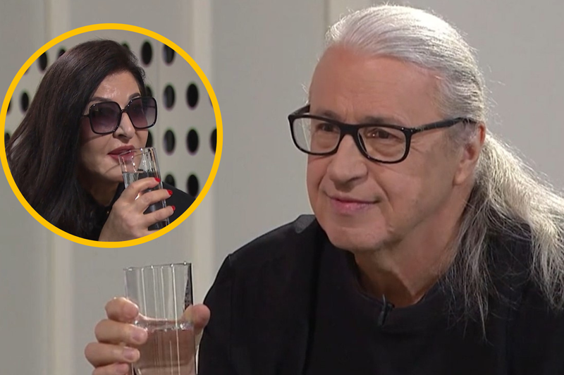 Marcel Štefančič, kot ga še nismo videli: kako ga je Marina Abramović v TV-intervjuju povsem razorožila (in ga naučila piti vodo) (foto: rtvslo.si/zaslonski posnetek/fotomontaža)