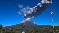 vulkan, bali, indonezija