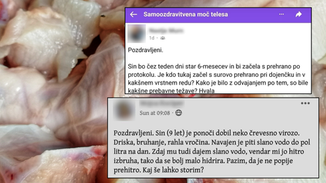 slana voda surovo meso