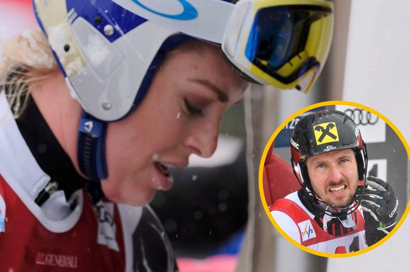 Po plazu kritik na račun Lindsey Vonn se je oglasil Marcel Hirscher (foto: Profimedia/fotomontaža)