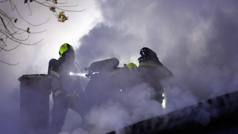 požar Slovenija Ljubljana gasilec gasilci Celovška cesta Vižmarje