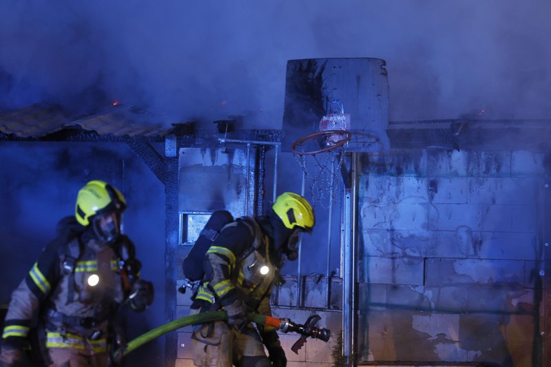 požar Slovenija Ljubljana gasilec gasilci Celovška cesta Vižmarje