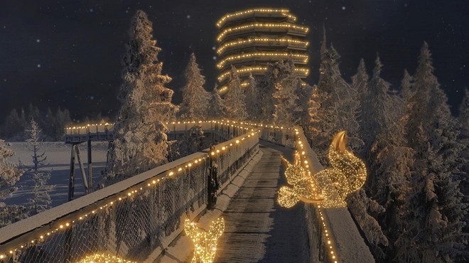 Praznična čarovnija je doma v Sloveniji! Zimsko doživetje, ki vas ne bo pustilo hladnih (foto: Pot med krošnjami)