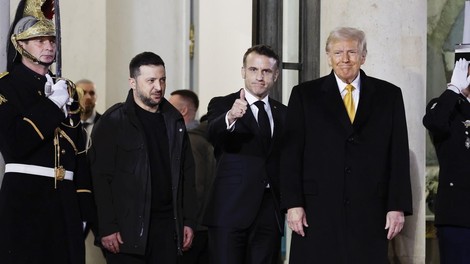 donald trump, volodimir zelenski, emmanuel macron, pariz