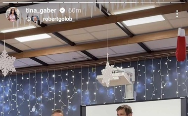 Romantična Tina Gaber: poglejte, kako je (vsem na očeh) pocrkljala Goloba (VIDEO)