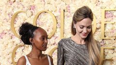 Angelina Jolie hči Zahara podelitev zlatih globusov