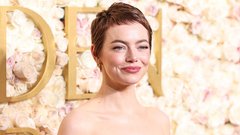 Emma Stone zlati globusi videz sprememba pričeske