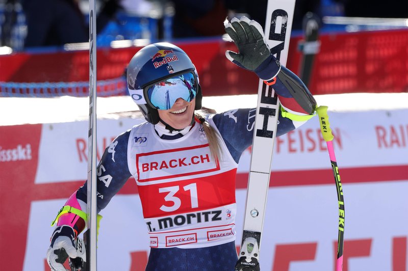 Lindsey Vonn zelo blizu stopničk, prehitela tudi Ilko Štuhec (foto: Profimedia)