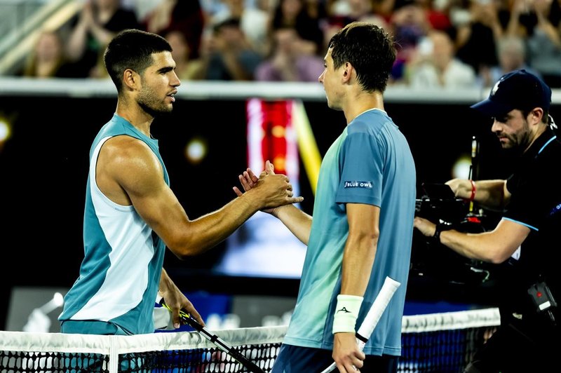 Alcaraz dobro začel lov na karierni grand slam (foto: Profimedia)