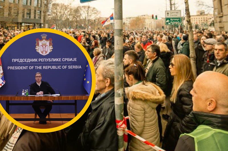 Študentski protesti v Srbiji se nadaljujejo: zahteve ostajajo neizpolnjene, napovedan najdaljši protest (foto: Profimedia)