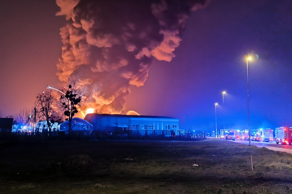 Maribor Tezno pozar