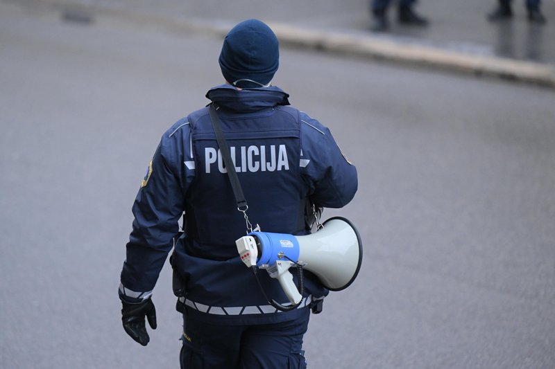 protest kolesarji Glas ljudstva Ljubljana policija