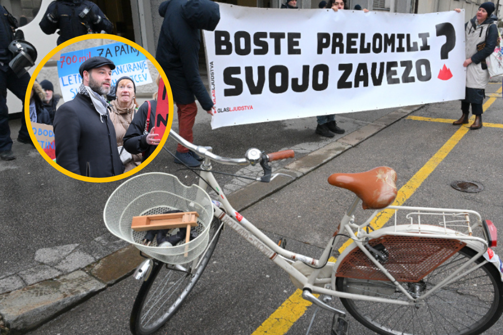 protest kolesarji Glas ljudstva Miha Kordiš