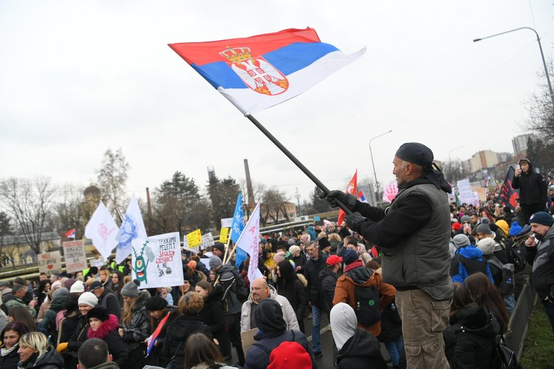 protest Srbija študentje Kragujevac