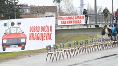 protest Srbija študentje Kragujevac