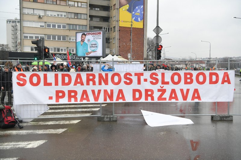 protest Srbija študentje Kragujevac