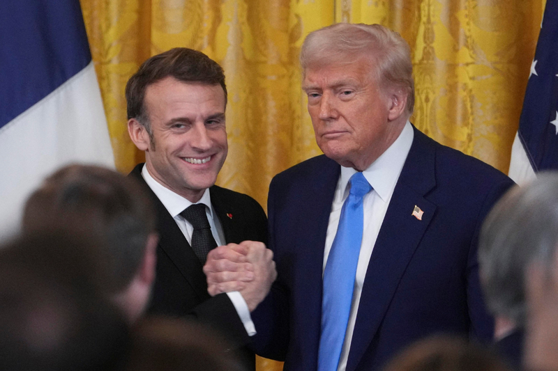 Donald Trump, Emmanuel Macron