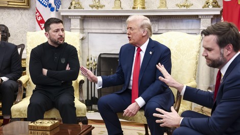 Volodimir Zelenski Donald Trump JD Vance prepir Bela hiša vojna Ukrajina