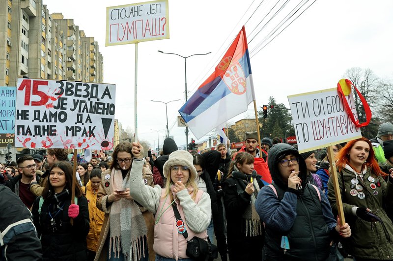 protest študentje Niš Srbija