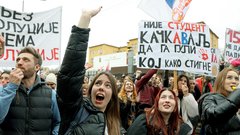 protest študentje Niš Srbija