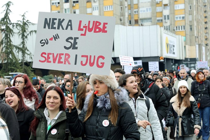 protest študentje Niš Srbija